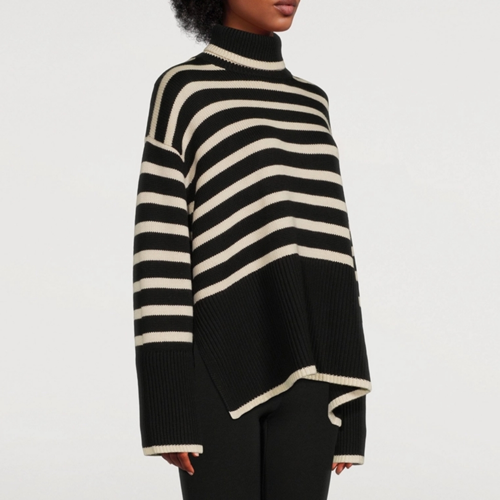 Toteme | Signature Stripe Turtleneck - Picture 9 of 12